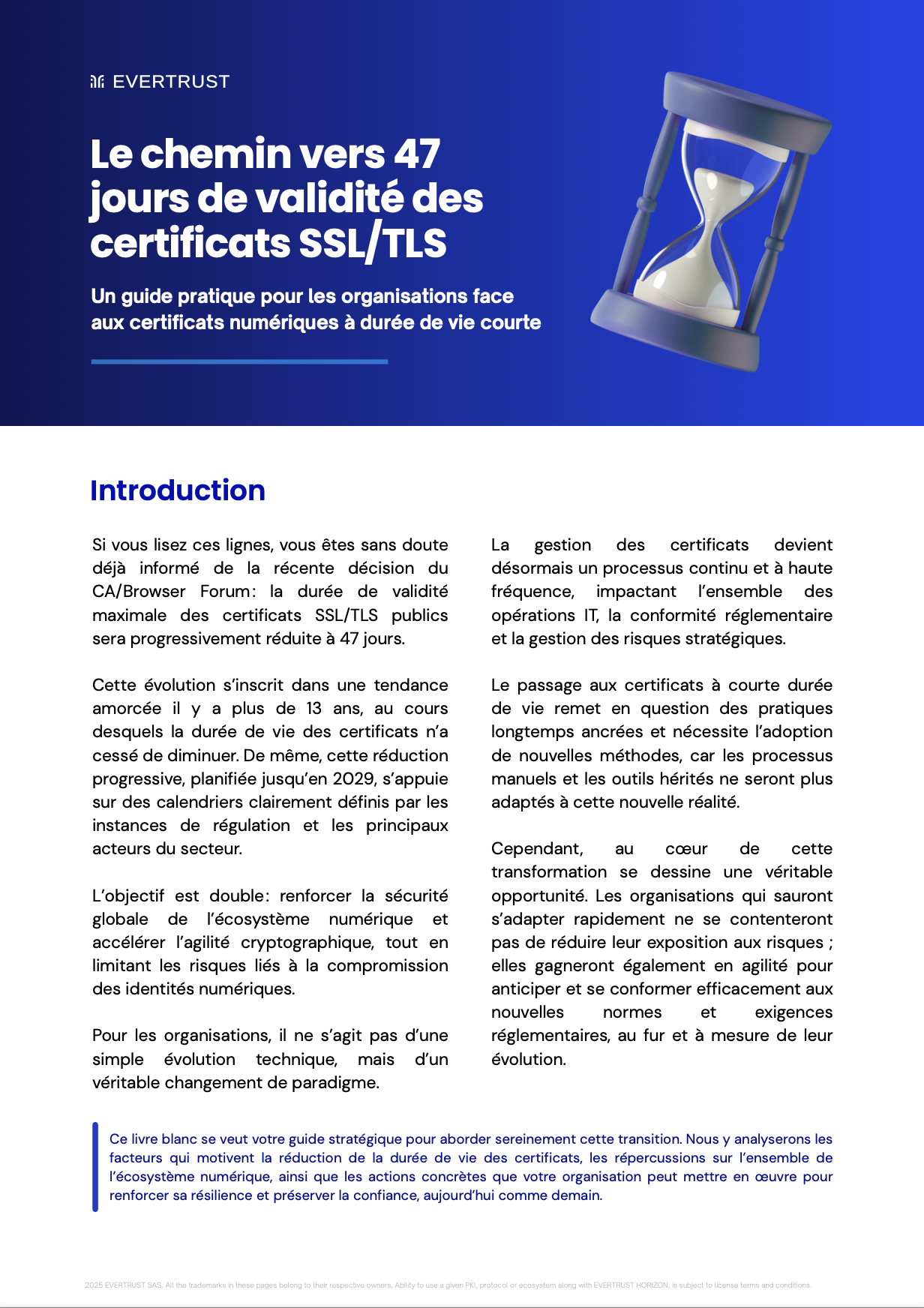 Guide de 47 jours pour les certificats TLS